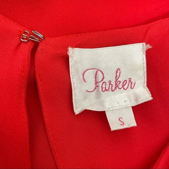 PARKER Silk Dress Womens Size Small Special Occasion Party Summer Flowy Office - Picture 6 of 11